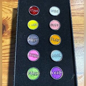 Kids Colorful Inspirational adjustable Ring Set